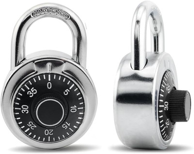Locks Combination Padlock, Fixed Dial Combination Padlock Pack of 1, 2 In. Wide.