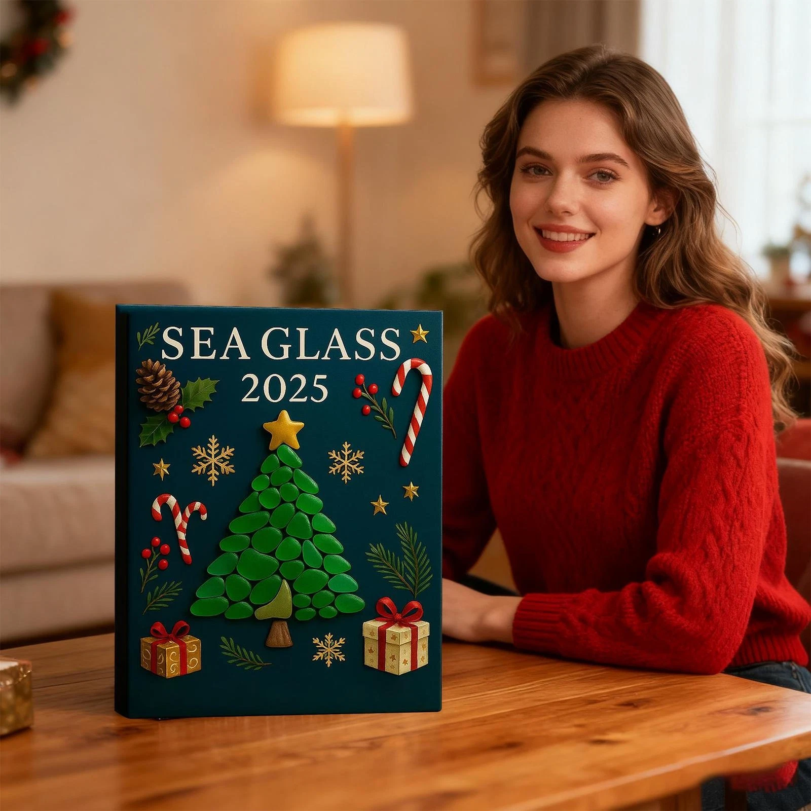 Christmas Ornaments Countdown Calendar 2D Blue Pendant