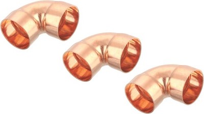 1.5 Inch 90 Degree Elbow Copper Pipe Fitting Connector with Sweat Solder Connect