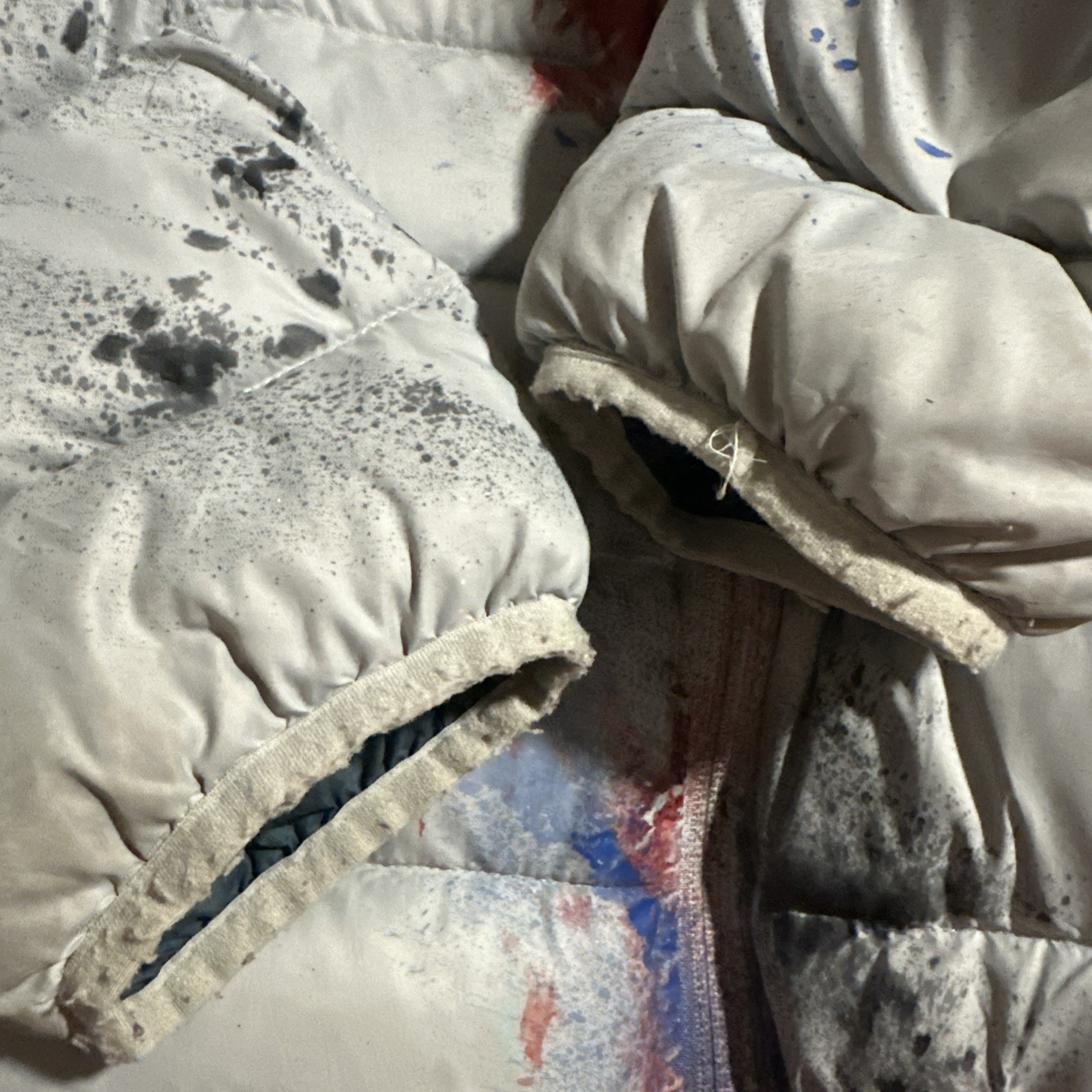 North Face Puffer Jacket Special Unique Painted S… - image 5