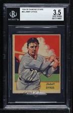 1934-36 National Chicle Diamond Stars R327 Jimmy Dykes #42 BGS 3.5 0q3