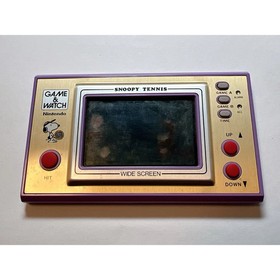 NINTENDO GAME AND & WATCH SNOOPY TENNIS Wide Screen w/ BOX FOR PARTS OR DISPLAY