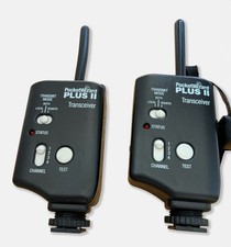 PocketWizard Plus II Transceiver Pair 2 Tested 4-Channel Flash Trigger Cable