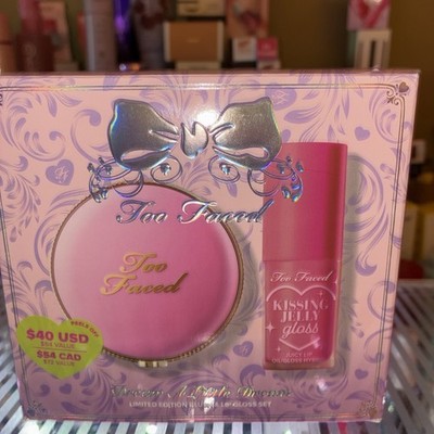 Too Faced Dream a Little Dream Blush & Lip Oil/Gloss Set. New in Box. Free Ship 
