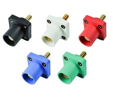 Marinco CLS40MRSB-ABCDE Cam Lok Threaded Stud Set - Black/Blue/Red