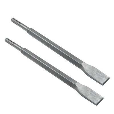 LDEXIN 2Pcs Flat Chisel Set with SDS-Plus Shank, Masonry Concrete Drill Bit B 