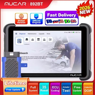 MUCAR 892BT AI Assisted Diagnostic Scanner Bidirectional All System CANFD & DOIP
