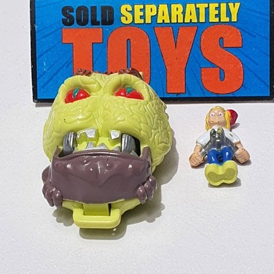 Vtg Mighty Max Shrunken Heads BRAIN FACE figure playset A 100
