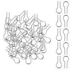 100 Pieces High Temperature Nichrome Wire Jump Rings R Shaped Hanging4980