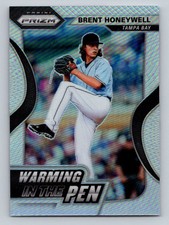 2020 Panini Prizm #WIP-7 Brent Honeywell Warming in the Pen Silver Prizm