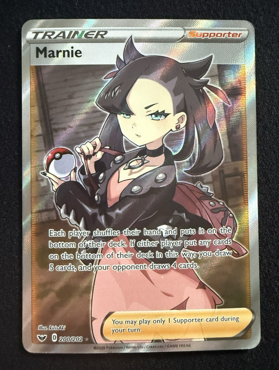 Marnie 200/202 Full Art Ultra Rare Sword & Shield Base Set NM