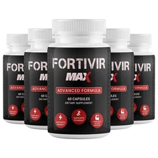 (5 Pack) Fortivir Max Capsules for Male Health Support Formula Performance 60ct