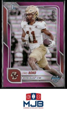 2025 Bowman University Chrome Lewis Bond Fuchsia Refractor #/225 #98