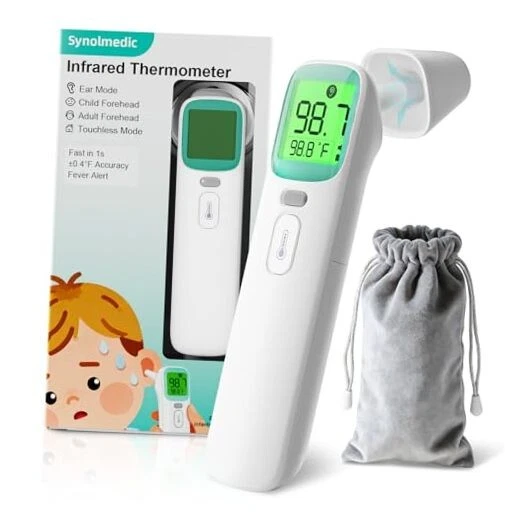 Ear Thermometer for Kids and Adults - Baby Thermometer FSA-HSA 1 Pack Green