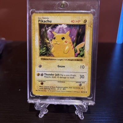 1999 Pokemon Pikachu Base Set Red Cheeks Shadowless 58/102 - Near