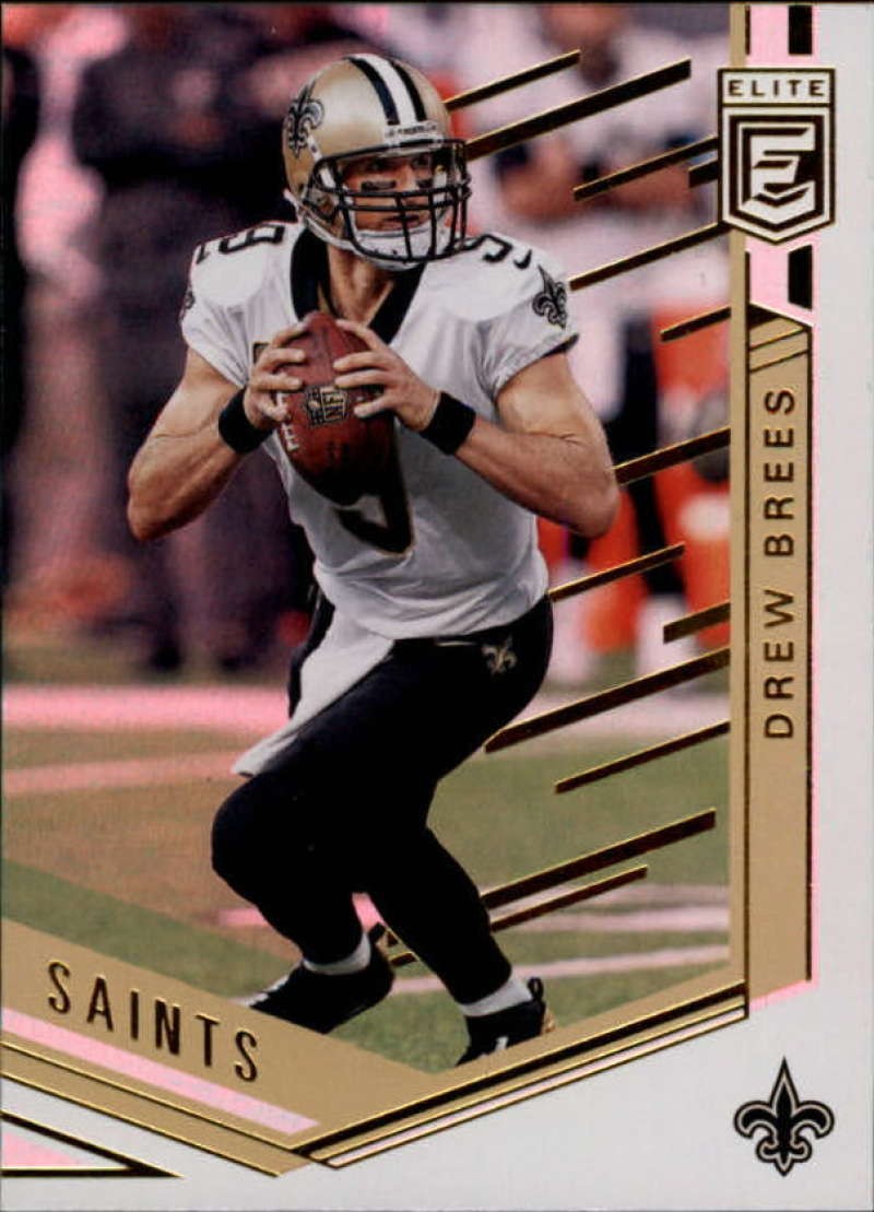 2018 DONRUSS ELITE #46 DREW BREES NEW ORLEANS SAINTS FOOTBALL