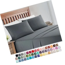 Nestl Deep Pocket Full Size Sheets Set, 1800 Series Bed Sheets Full 4 Piece, ...