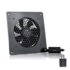 USB Cabinet Cooling Fan 120MM Quiet 6" with Speed Control for AV Home Theater