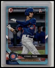 2018 Bowman Draft #BD-106 Ezequiel Pagan Sky Blue #/499