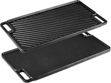 Cast Iron Griddle Pan, Non-Stick for Gas, Electric, Induction & Oven Safe 46x26