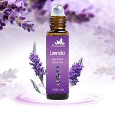 Lavender Essential Oil Roll On for Bedtime Relaxation, Pre-Diluted with Lave...