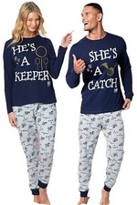 Couple PJs Harry Potter Cotton Lounge Wear Pyjamas Set Nightwear Long Sleeve
