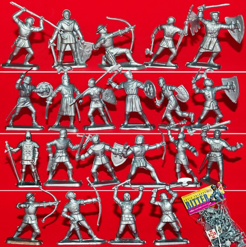 21 STARLUX KÖNIG ARTHUR'S RITTER PETIT SOLDATS 70er CHEVALIERS CUIRASSE - Bild 13 von 13