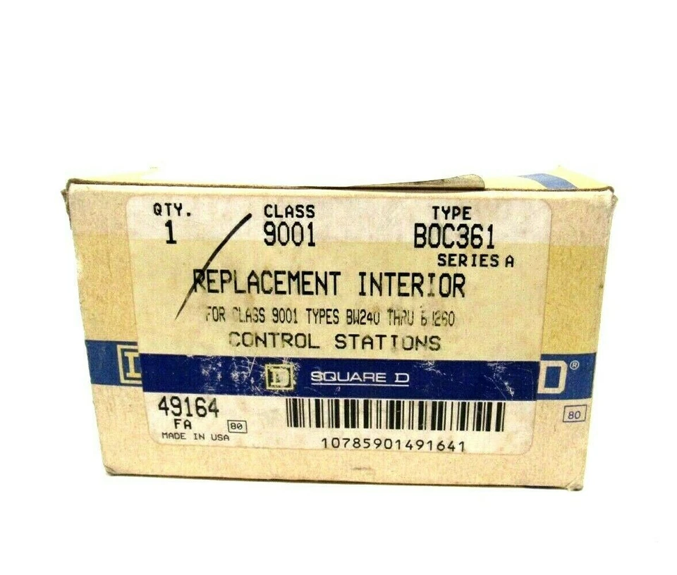 NUEVA ESTACIÓN DE CONTROL SQUARE D 9001-BOC361 SER.A 9001BOC361 Foto 3 de 3