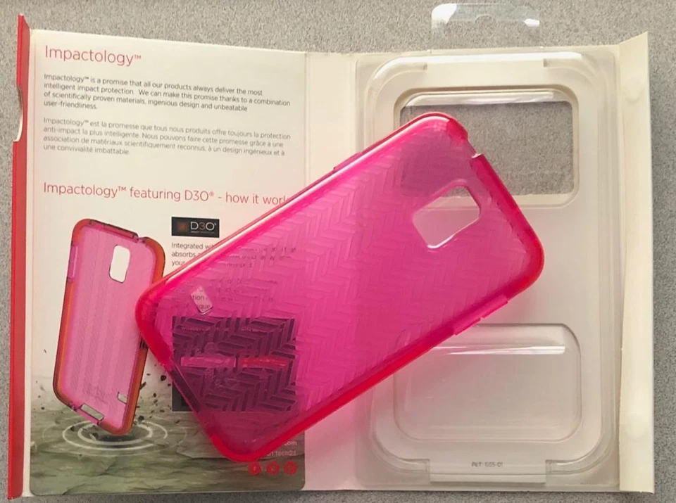Brand New Original Tech21 Impact Herringbone Case for Samsung Galaxy S5 - Pink ! - Image 3 of 3