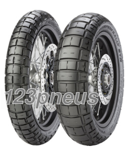 Pneus Enduro Pirelli Scorpion Rally STR à structure radiale 130/80 R17 haute vitesse