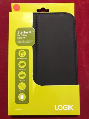 Logik Samsung Galaxy Note 8.0 Starter Kit inkl. Folio Case, Displayschutzfolie