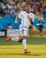 Team Chile Eduardo Vargas Autographed Signed 8x10 Photo COA F