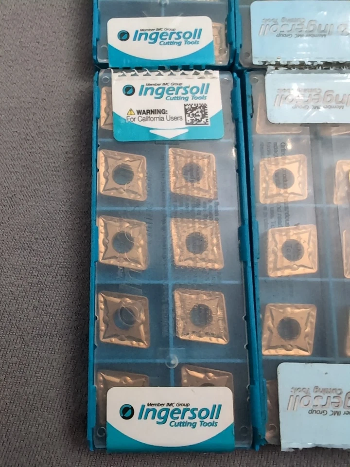 Nuevos insertos de carburo INGERSOLL CNMG433PC CNMG120412PC 5518262 grado TT8115 9 piezas Foto 2 de 4