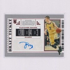 2019 Panini Contenders Draft Picks AUTO Red #130 Fletcher Magee RC Rookie