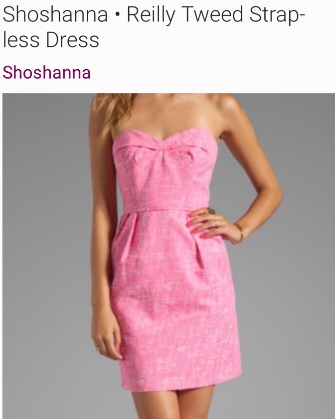 shoshanna pink strapless dress Shoshanna Dresses | Shoshanna Neon Pink Strapless Zoya Cocktail Dress | Color: Pink | Size: 10