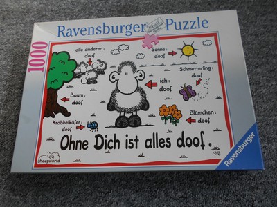 Ravensburger Puzzle 1000 Teile Sheepworld Ohne Dich Ist Alles Doof Ebay
