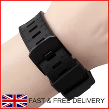 Strap Watch Band Black Rubber Waterproof LUMINOX RECON/COLORMARK 22-23MM Metal
