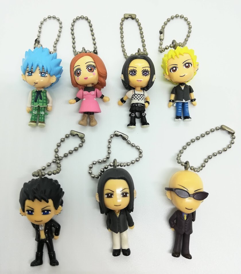 NANA Yurarin Mascot Keychain 7 types Complete Set BANDAI