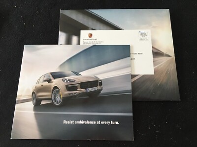 2015 2016 Porsche Cayenne S, Hybrid, Diesel, Turbo Mailer Brochure Sales Catalog