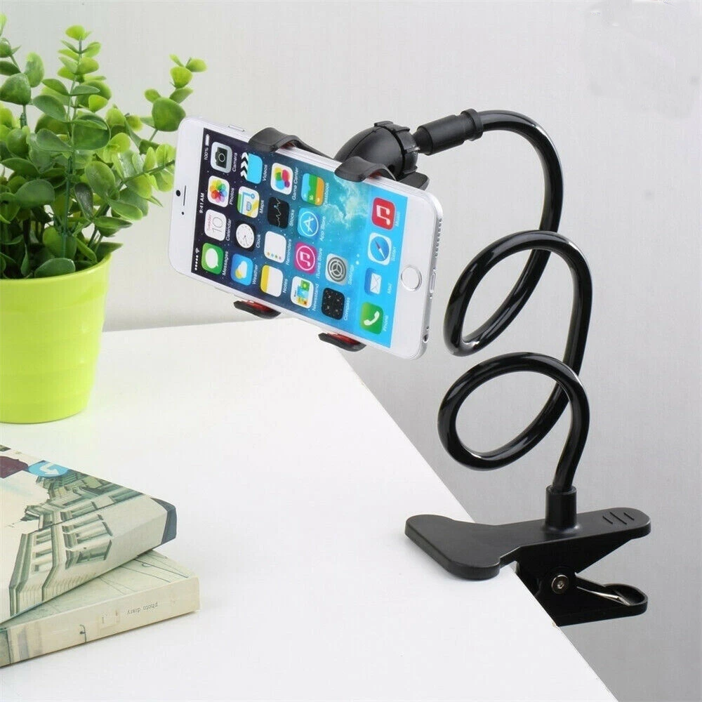 Flexible Arm Mobile Phone Holder Clamp Bed Desk Lazy Stand For iPhone  Android AU