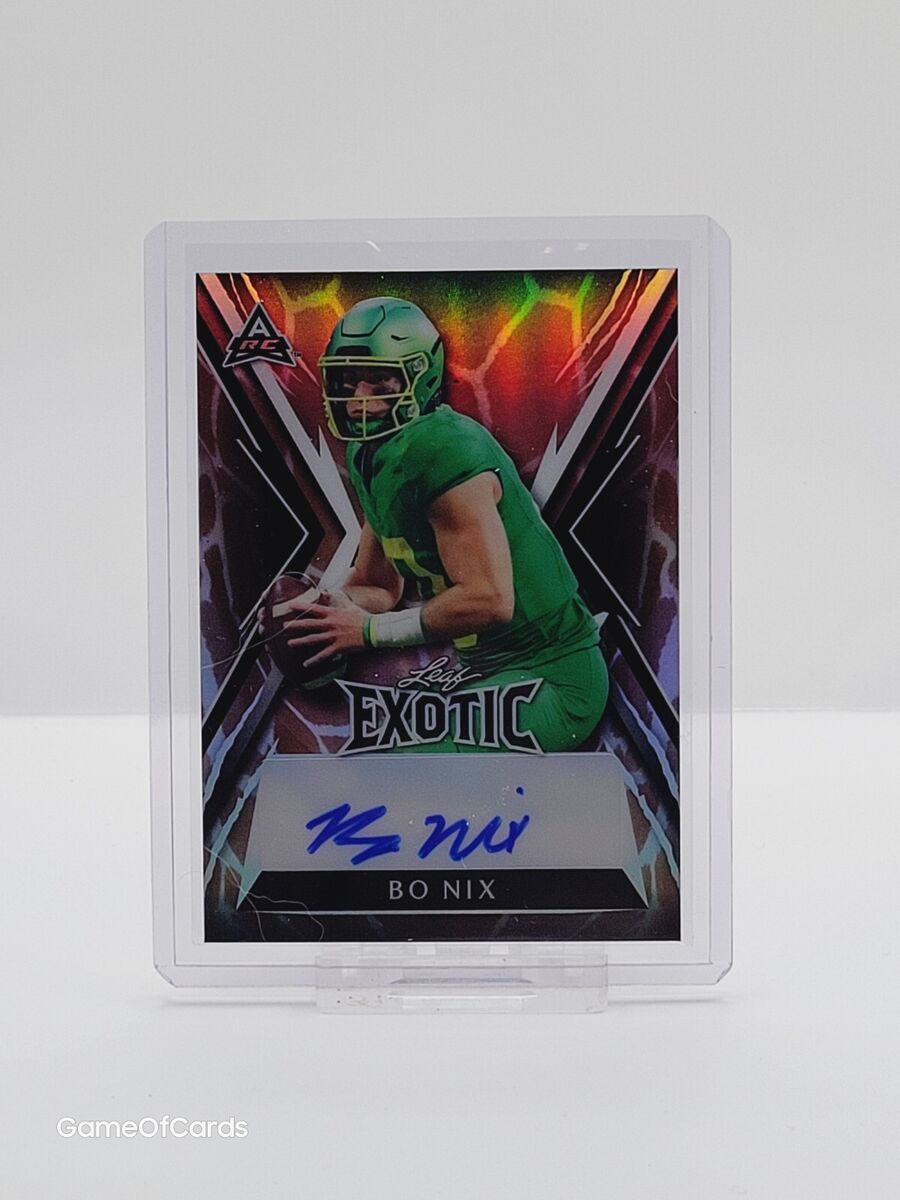 2023 Leaf Exotic Rookie BO NIX RC Auto Autograph 3/3 2023 Leaf Exotic Rookie BO NIX RC Auto Autograph 3/3