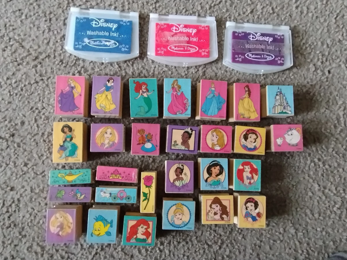 Melissa & Doug Disney Princess Wooden Stamp Set