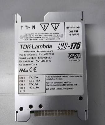 1 Pc. TDK-LAMBDA NV-175 NV1-453TT-C power supply