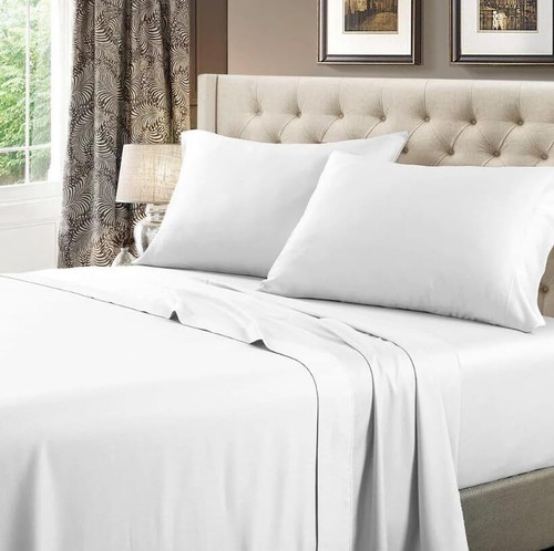 Made in USA- Low Profile Sheet Set (6"-10") Cotton 608 Thread Count Bed Sheets - Picture 8 of 8