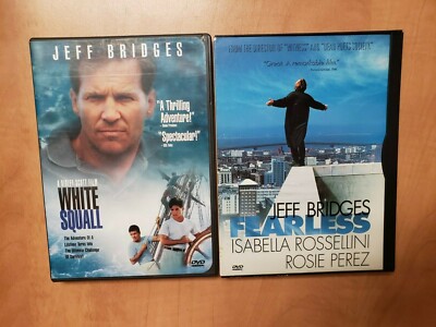 WHITE SQUALL (DVD, 1999) + Fearless- Jeff Bridges, Ridley Scott (1996) RARE OOP 