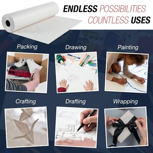 Durable Unprinted Newsprint Packing Paper Roll - Perfect for Void Fill Needs - Picture 7 of 7