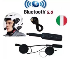 CUFFIA AURICOLARE CASCO MOTO INTERNO HELMET BLUETOOTH 5.0 HEADSET PER INTERFONO