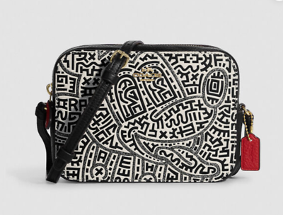 NWT Coach Disney Mickey Mouse X Keith Haring Mini Camera Bag