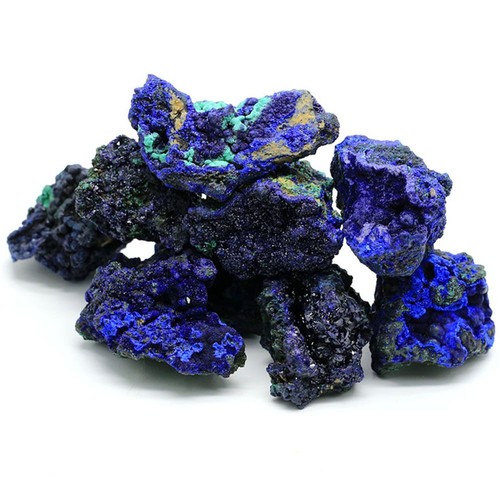 Quartz Der Heilstein Natürliches Azurit-Erz Mineralische Proben Malachite Geode - Bild 12 von 15