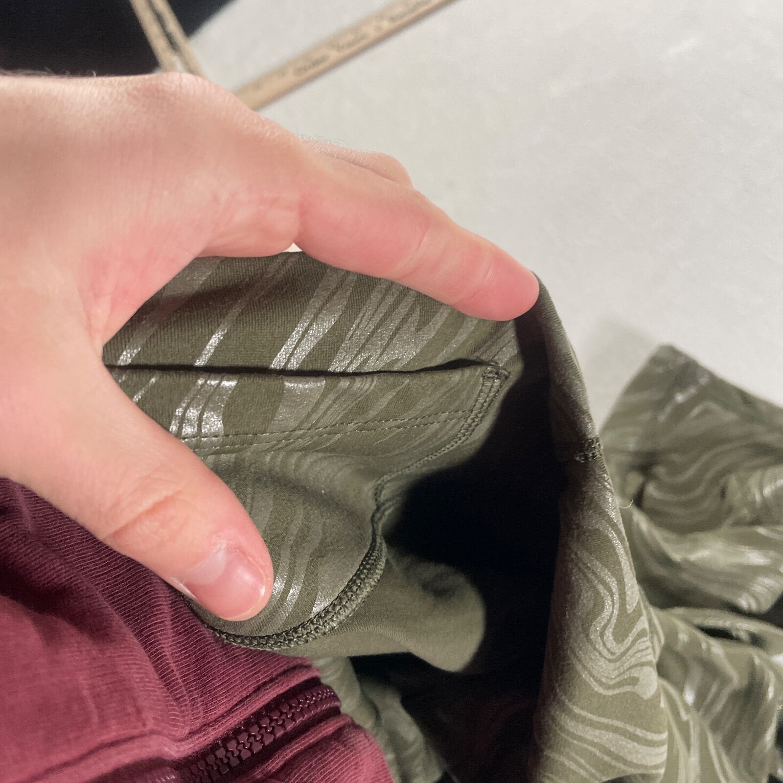 Fabletics Legging Pants Medium Green Elastic Wais… - image 15